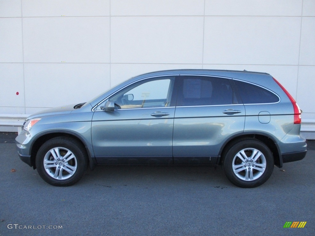 2010 CR-V EX-L AWD - Opal Sage Metallic / Ivory photo #2