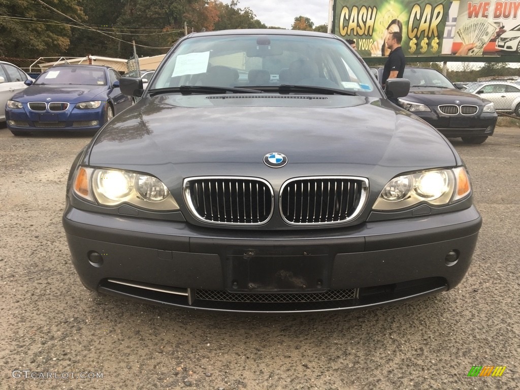 2003 3 Series 330xi Sedan - Black Sapphire Metallic / Grey photo #7