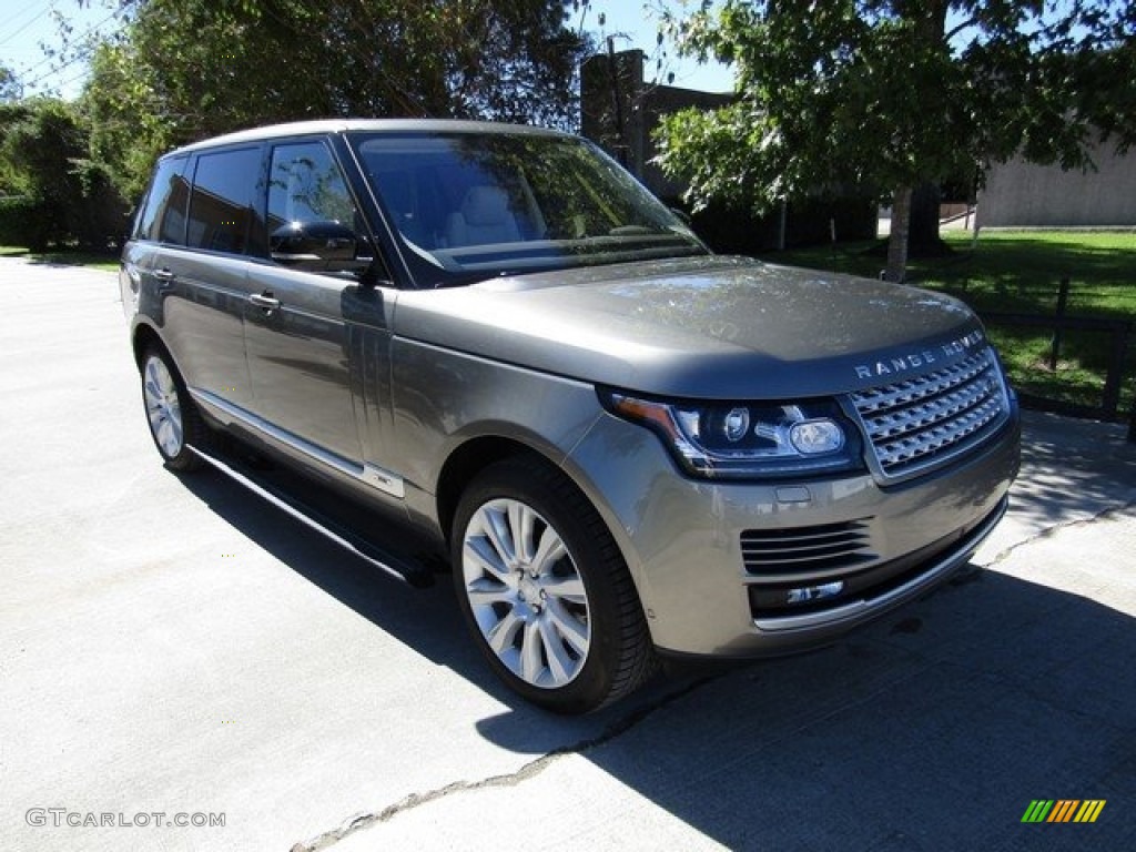 2017 Range Rover Supercharged LWB - Silicon Silver Metallic / Espresso/Almond photo #2