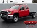 Cardinal Red - Sierra 2500HD Double Cab 4x4 Chassis Photo No. 1