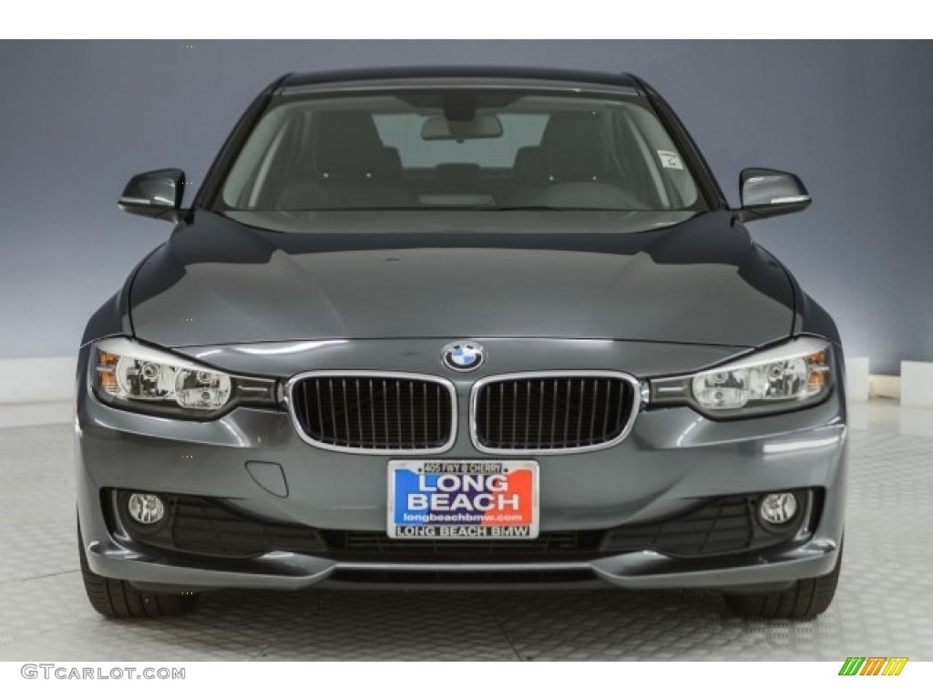 2014 3 Series 320i Sedan - Mineral Grey Metallic / Black photo #2