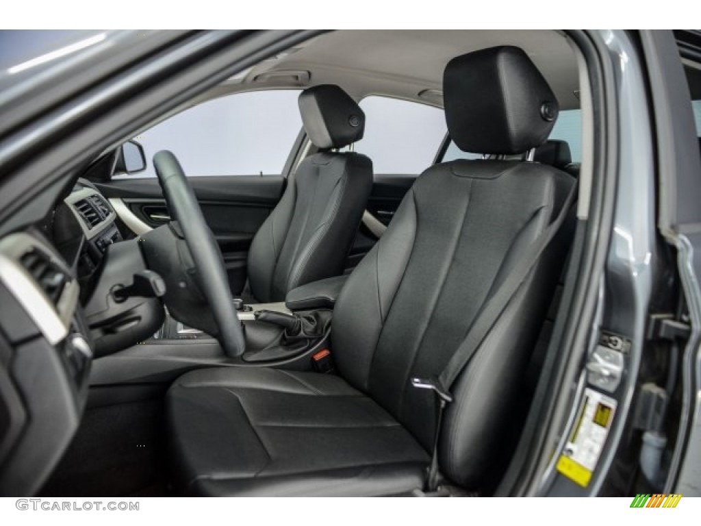 2014 3 Series 320i Sedan - Mineral Grey Metallic / Black photo #24