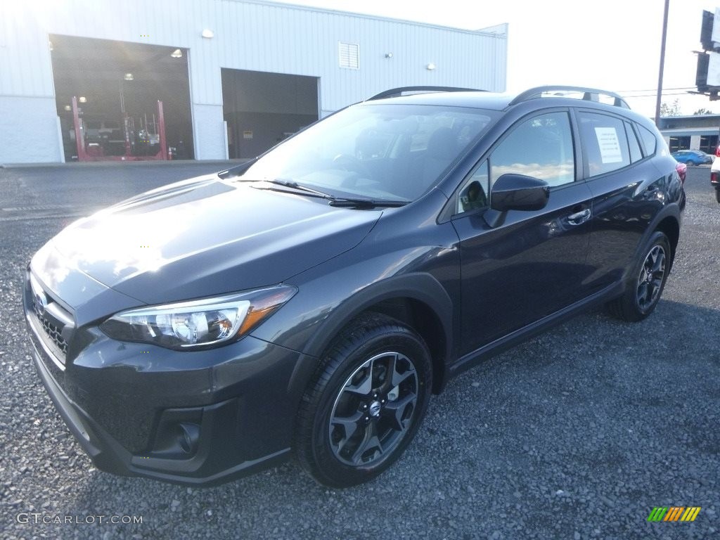 2018 Crosstrek 2.0i Premium - Dark Gray Metallic / Black photo #7