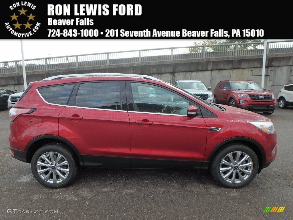 2018 Escape Titanium 4WD - Ruby Red / Charcoal Black photo #1