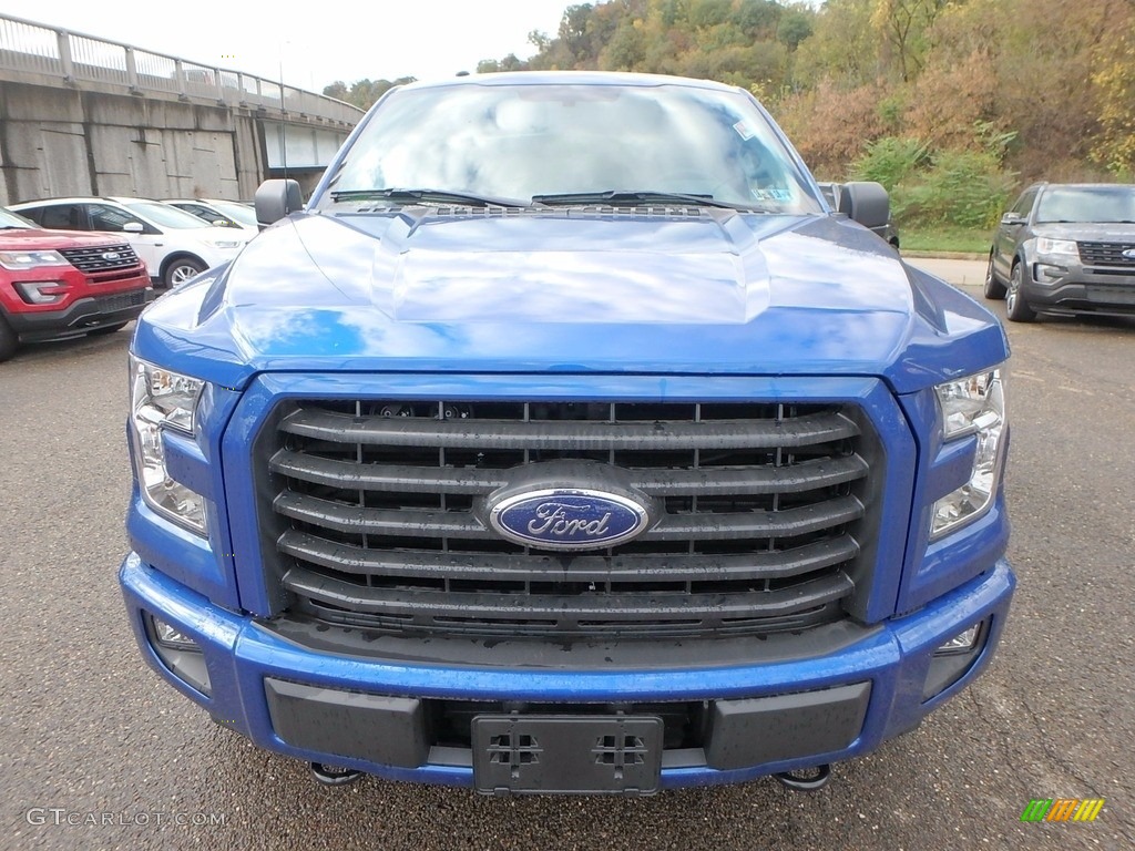 2017 F150 XL SuperCrew 4x4 - Lightning Blue / Black photo #7