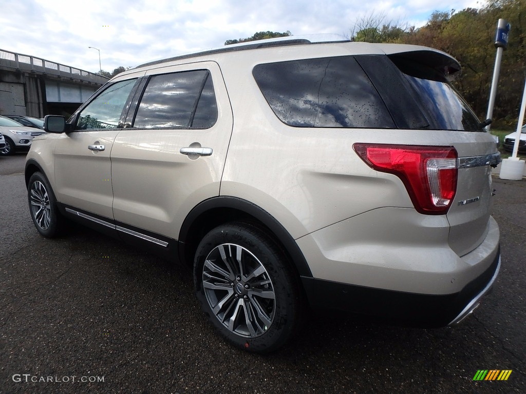 2017 Explorer Platinum 4WD - White Gold / Ebony Black photo #4