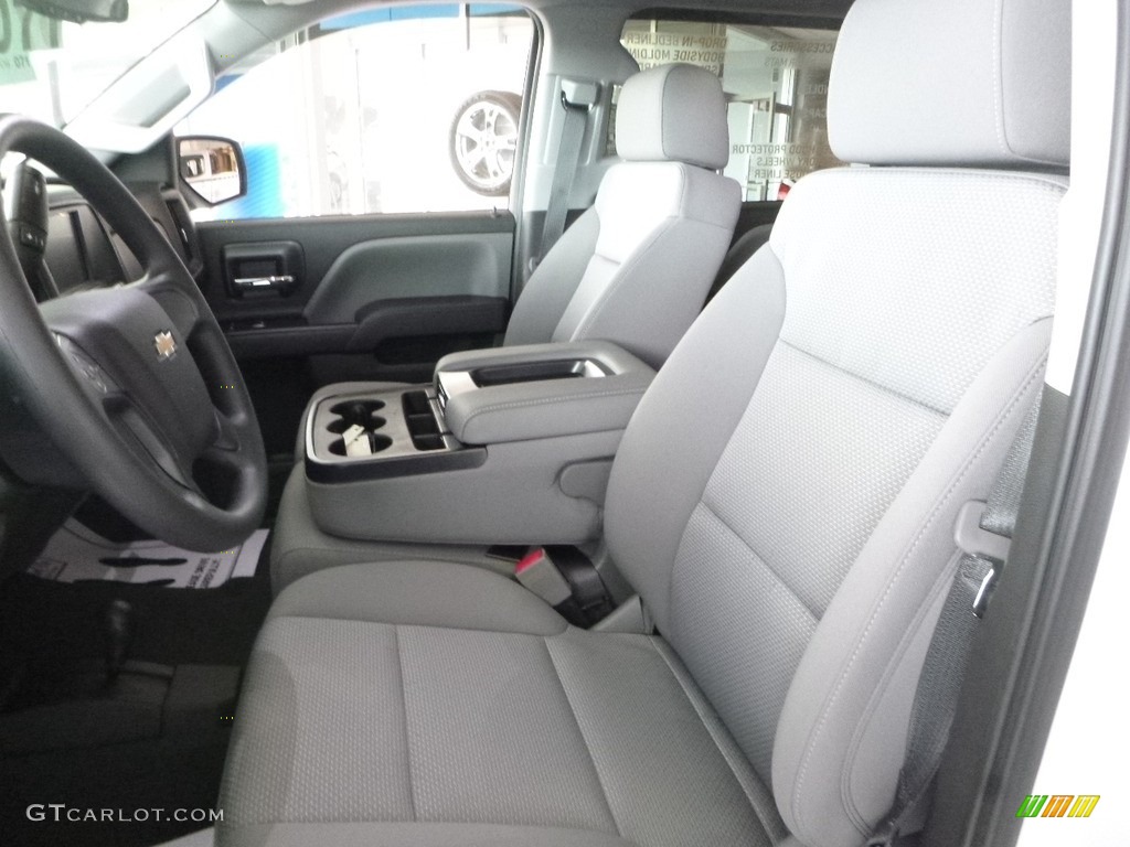 Dark Ash/Jet Black Interior 2018 Chevrolet Silverado 1500 Custom Crew Cab 4x4 Photo #123486046