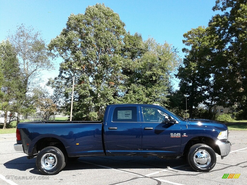 True Blue Pearl 2018 Ram 3500 Tradesman Crew Cab 4x4 Dual Rear Wheel Exterior Photo #123487082