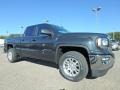 2018 Dark Slate Metallic GMC Sierra 1500 SLE Double Cab 4WD  photo #3
