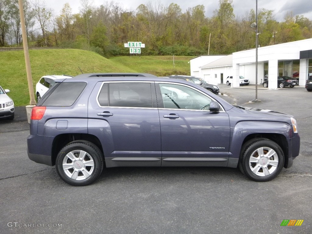 2013 Terrain SLE AWD - Atlantis Blue Metallic / Jet Black photo #3