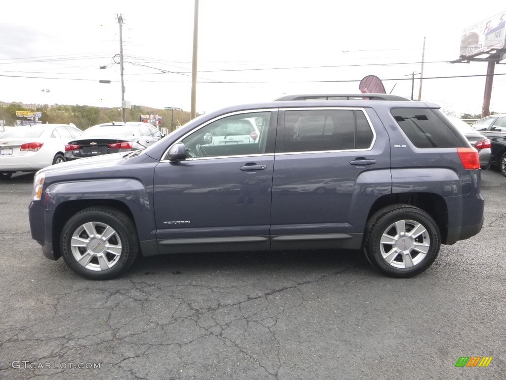 2013 Terrain SLE AWD - Atlantis Blue Metallic / Jet Black photo #7