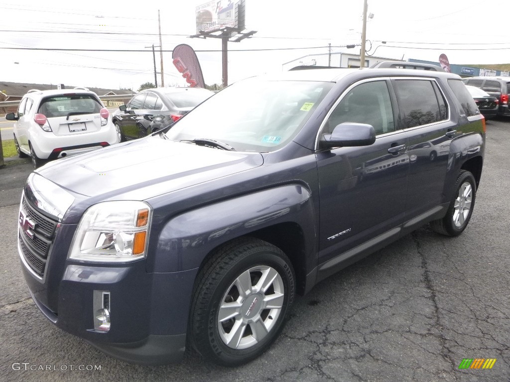 2013 Terrain SLE AWD - Atlantis Blue Metallic / Jet Black photo #8