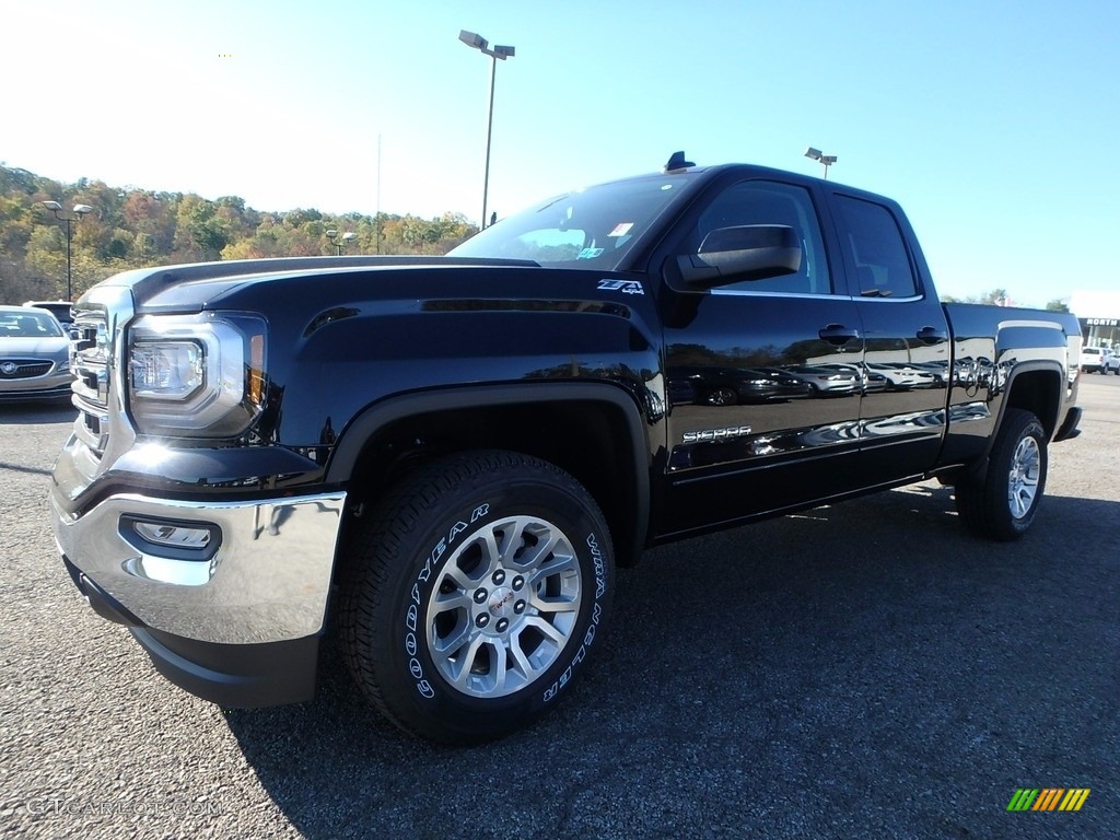 2018 Sierra 1500 SLE Double Cab 4WD - Onyx Black / Jet Black photo #1