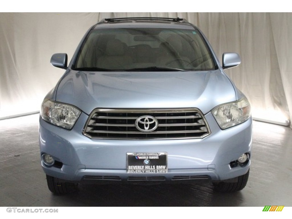 2008 Highlander Sport - Blue Streak Metallic / Sand Beige photo #2
