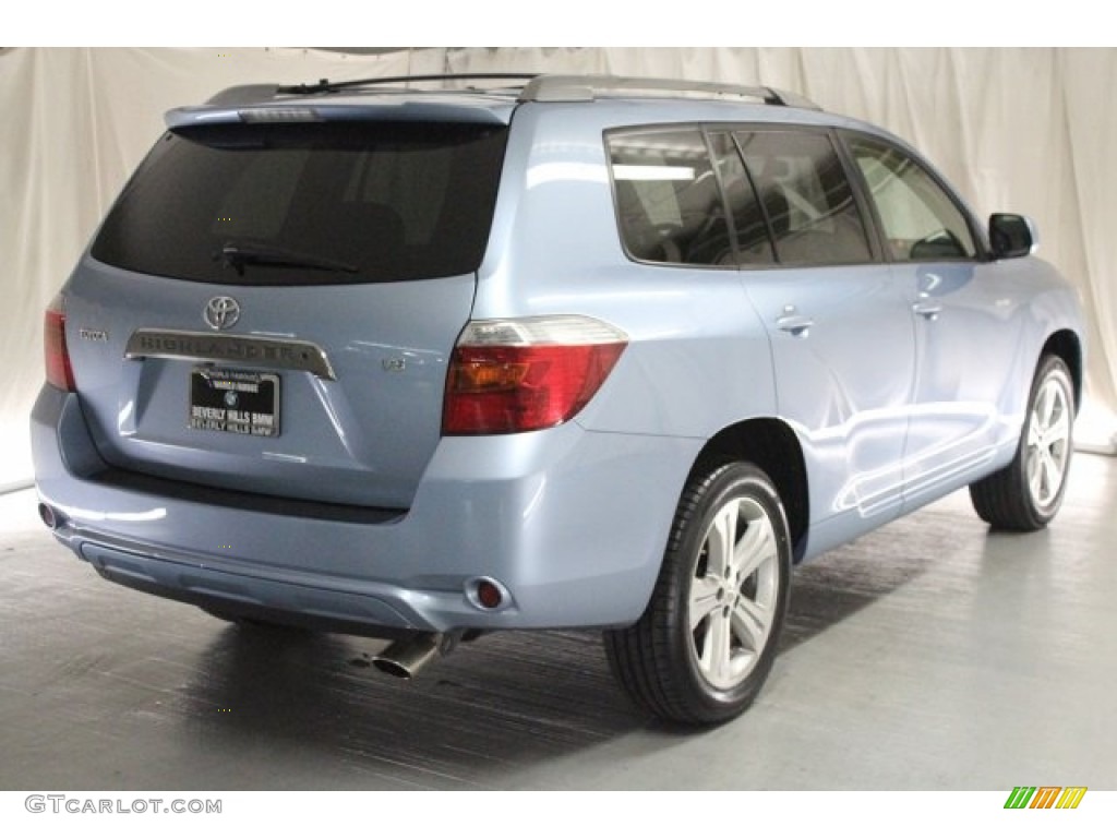 2008 Highlander Sport - Blue Streak Metallic / Sand Beige photo #5