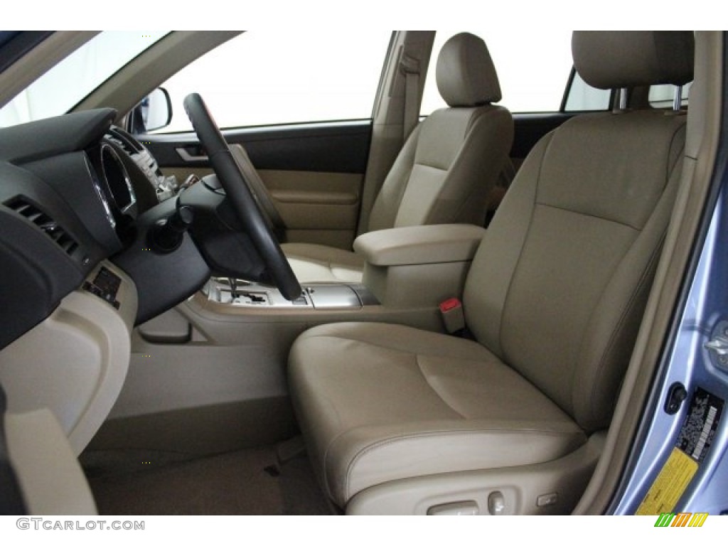 2008 Highlander Sport - Blue Streak Metallic / Sand Beige photo #10