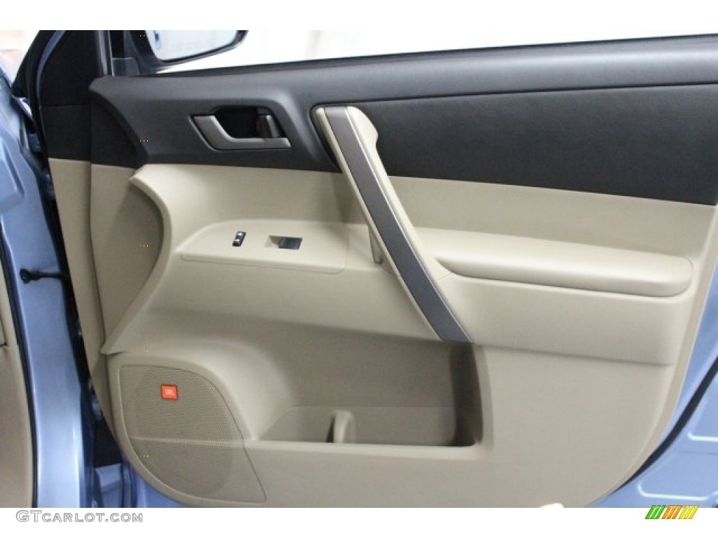 2008 Highlander Sport - Blue Streak Metallic / Sand Beige photo #29