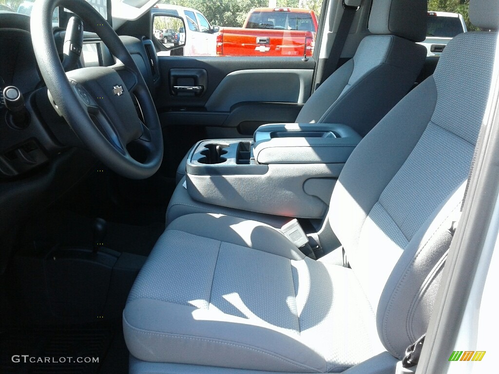 2018 Silverado 1500 Custom Crew Cab 4x4 - Silver Ice Metallic / Dark Ash/Jet Black photo #9