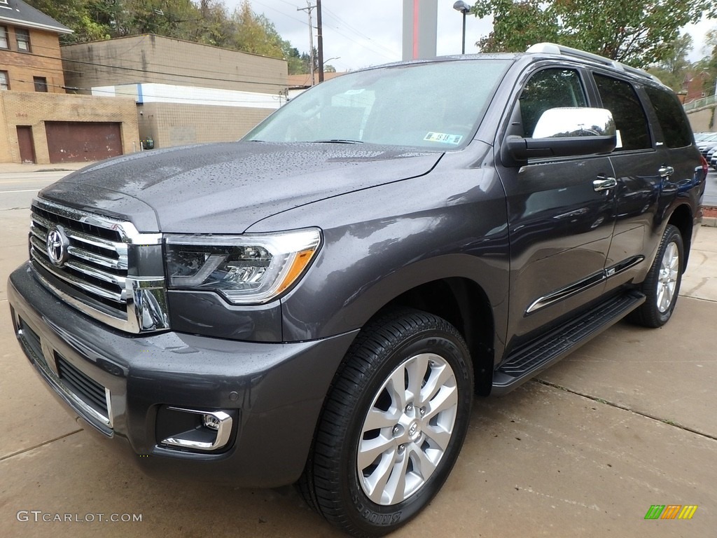 Magnetic Gray Metallic 2018 Toyota Sequoia Platinum 4x4 Exterior Photo #123492425