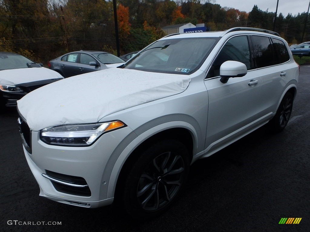 2018 XC90 T6 AWD Momentum - Crystal White Pearl Metallic / Charcoal photo #5