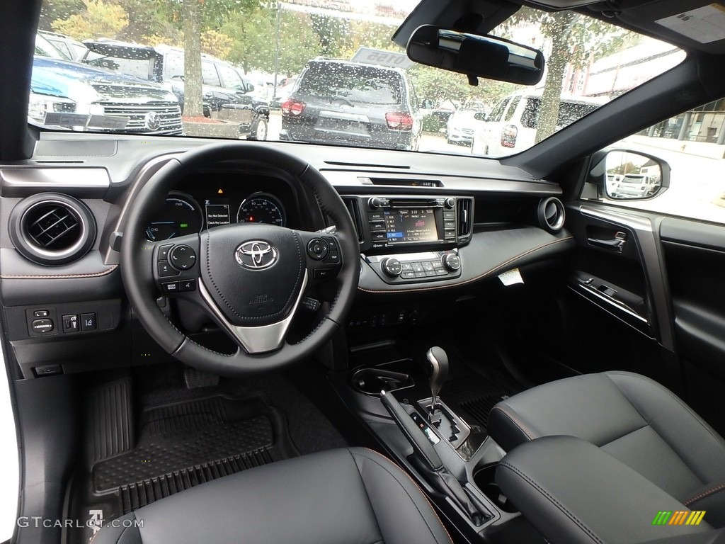 Black Interior 2018 Toyota RAV4 SE AWD Photo #123494218
