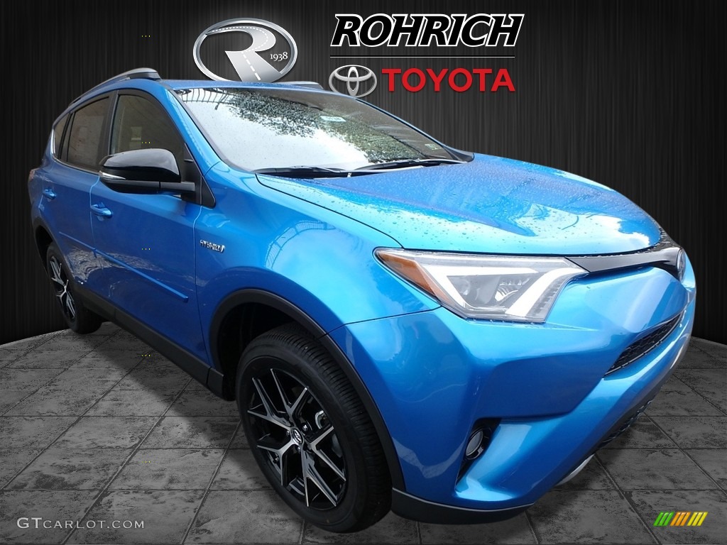 2018 RAV4 SE AWD - Electric Storm Blue / Black photo #1