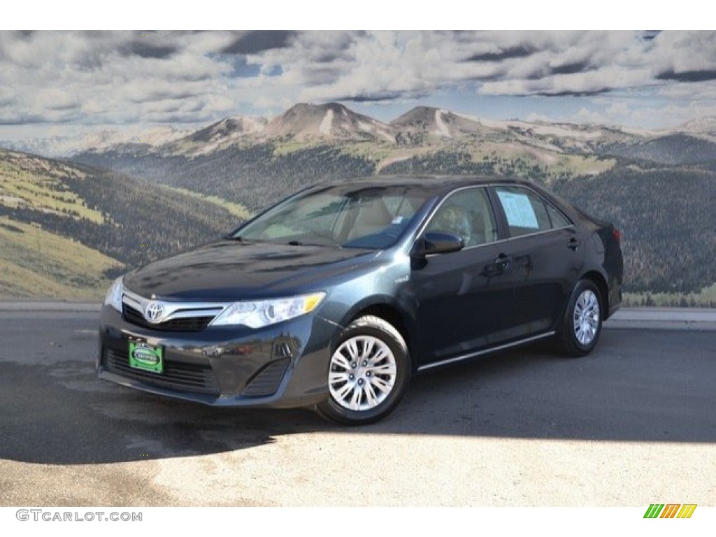 2014 Camry Hybrid LE - Cosmic Gray Metallic / Ivory photo #5