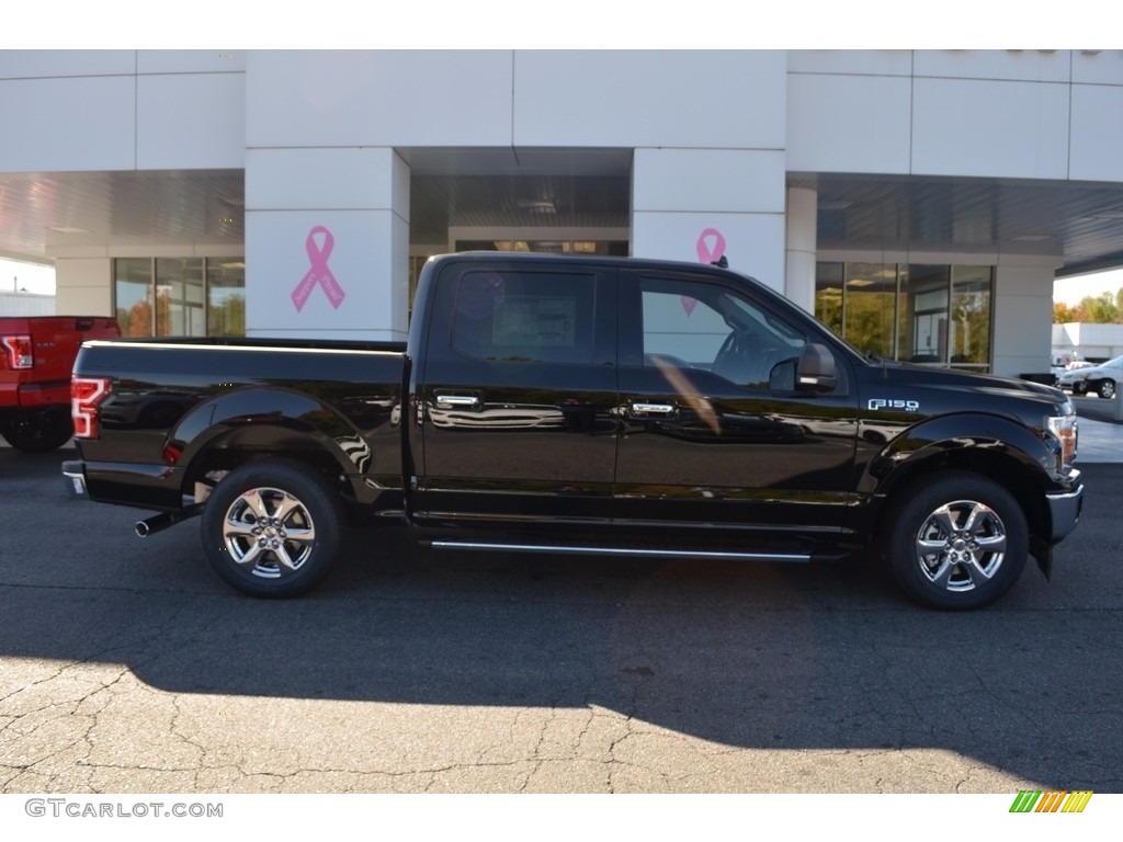 2018 F150 XLT SuperCrew - Shadow Black / Earth Gray photo #2