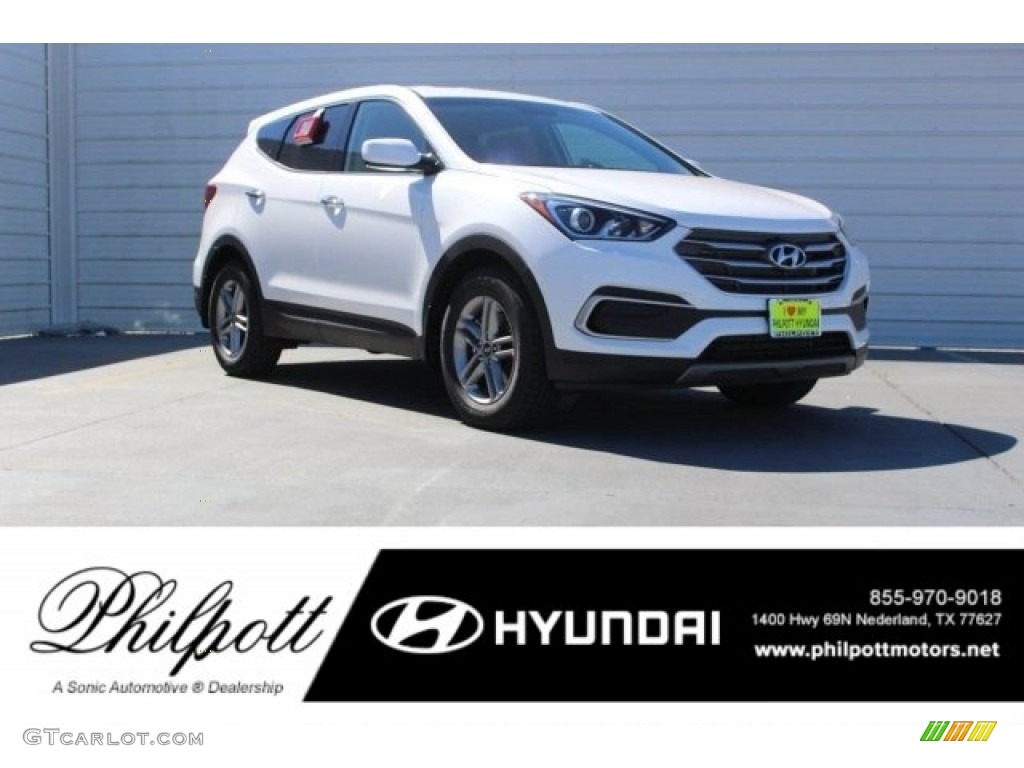 Pearl White Hyundai Santa Fe Sport