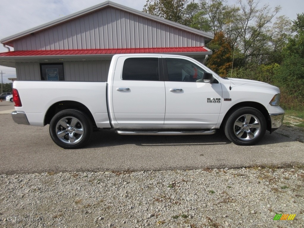 2014 1500 Big Horn Crew Cab 4x4 - Bright White / Black/Diesel Gray photo #4