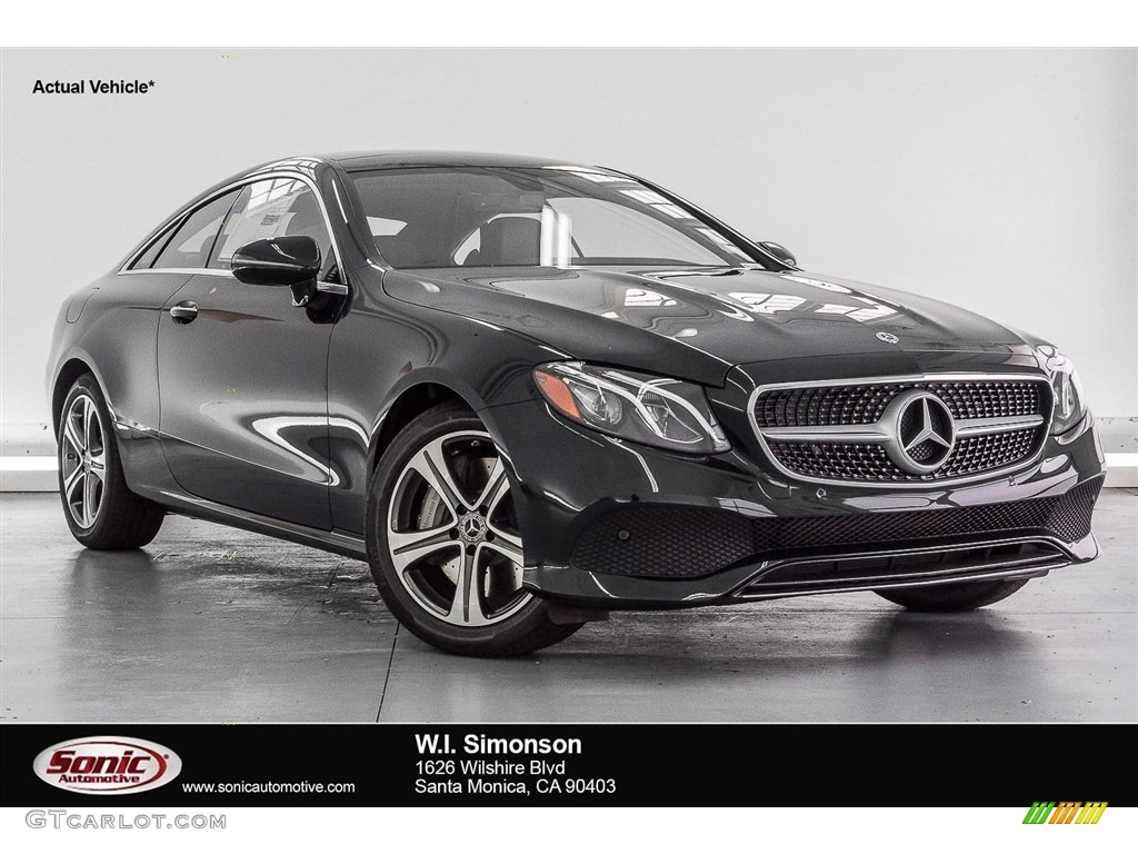 2018 E 400 Coupe - Black / Saddle Brown/Black photo #1