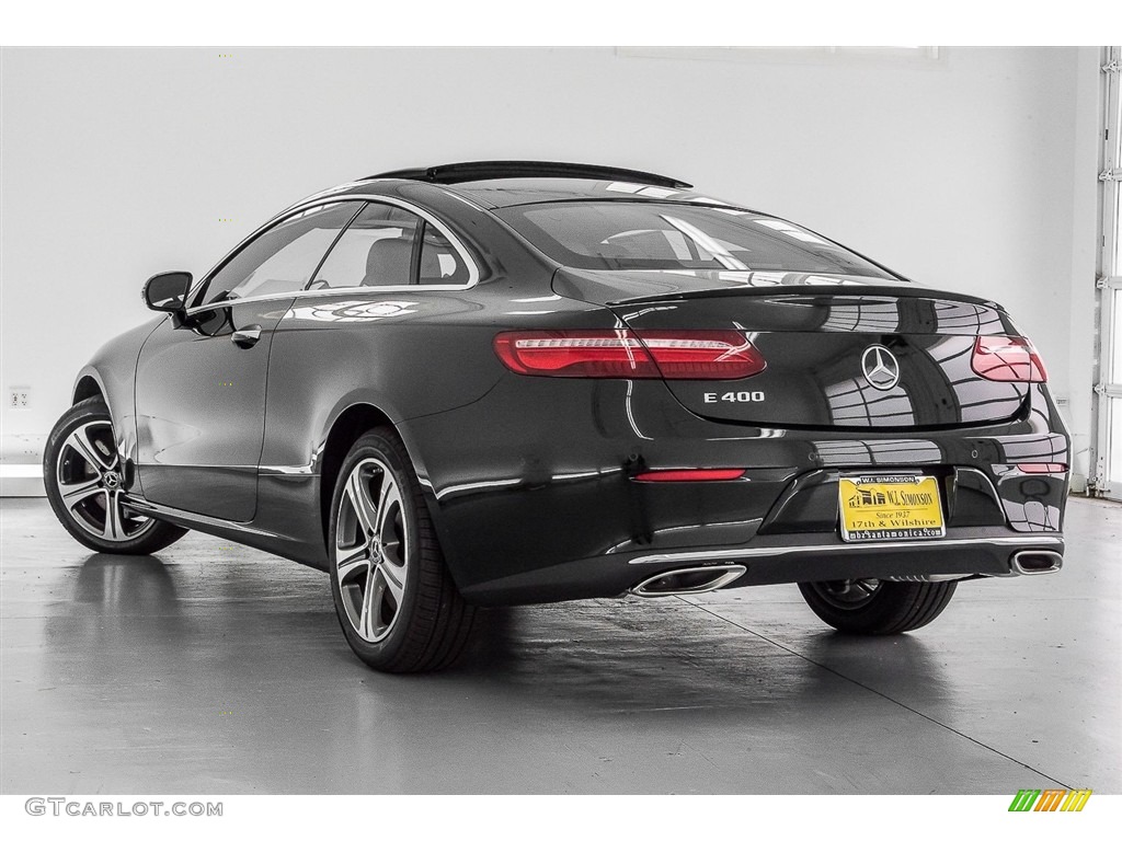 2018 E 400 Coupe - Black / Saddle Brown/Black photo #3