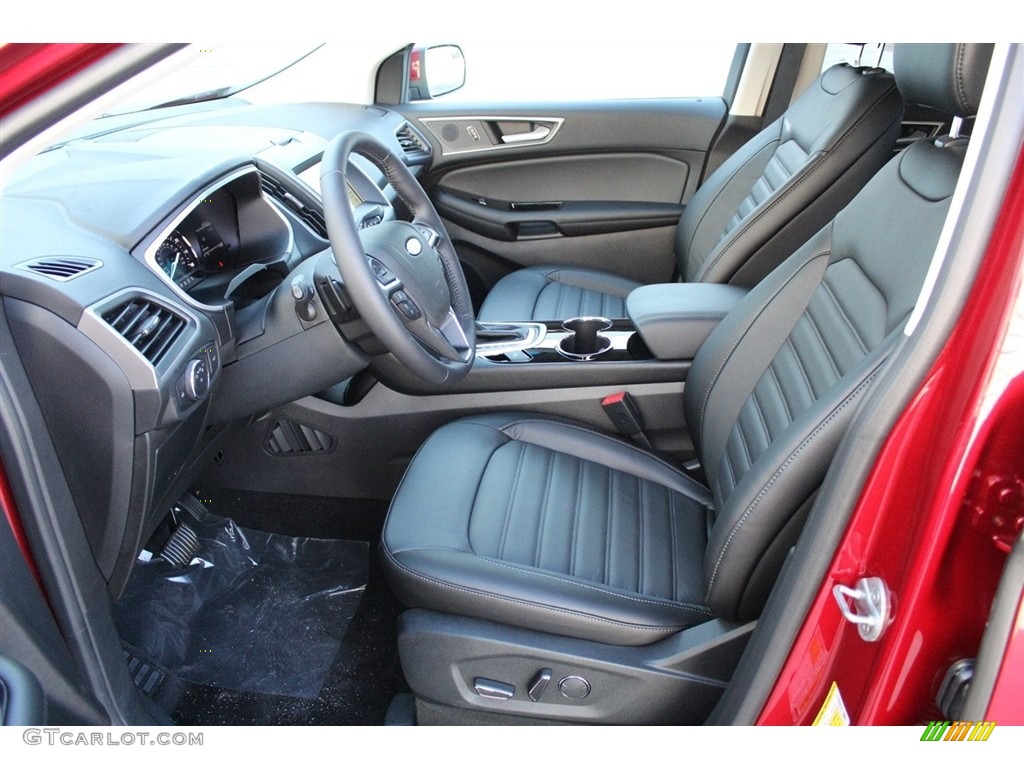 Ebony Interior 2018 Ford Edge SEL Photo #123499199
