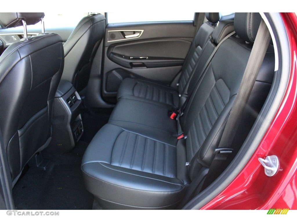 Ebony Interior 2018 Ford Edge SEL Photo #123499496