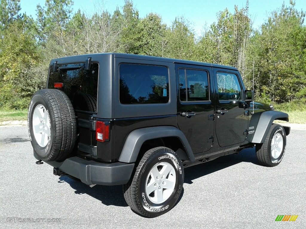 2017 Wrangler Unlimited Sport 4x4 - Black / Black photo #6