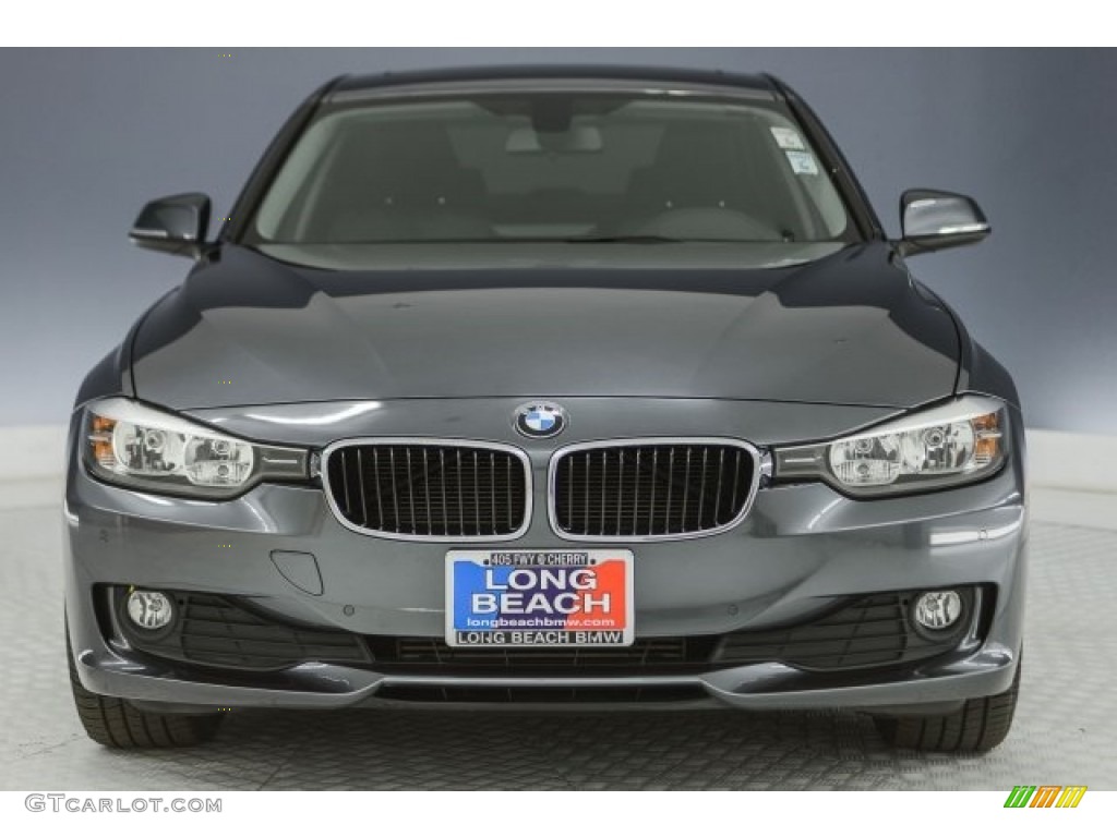 2014 3 Series 320i Sedan - Glacier Silver Metallic / Black photo #2