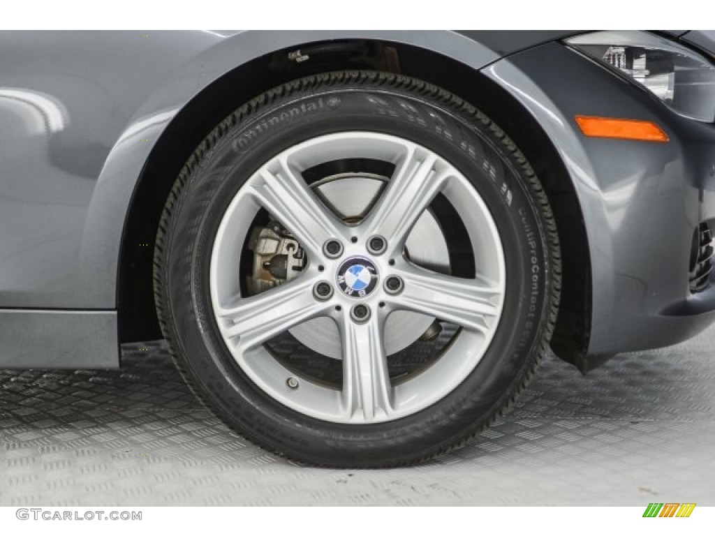2014 3 Series 320i Sedan - Glacier Silver Metallic / Black photo #8