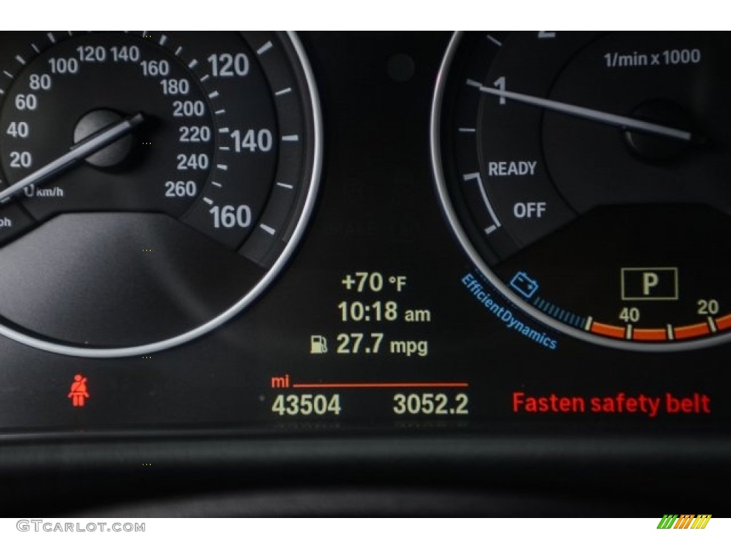 2014 3 Series 320i Sedan - Glacier Silver Metallic / Black photo #29