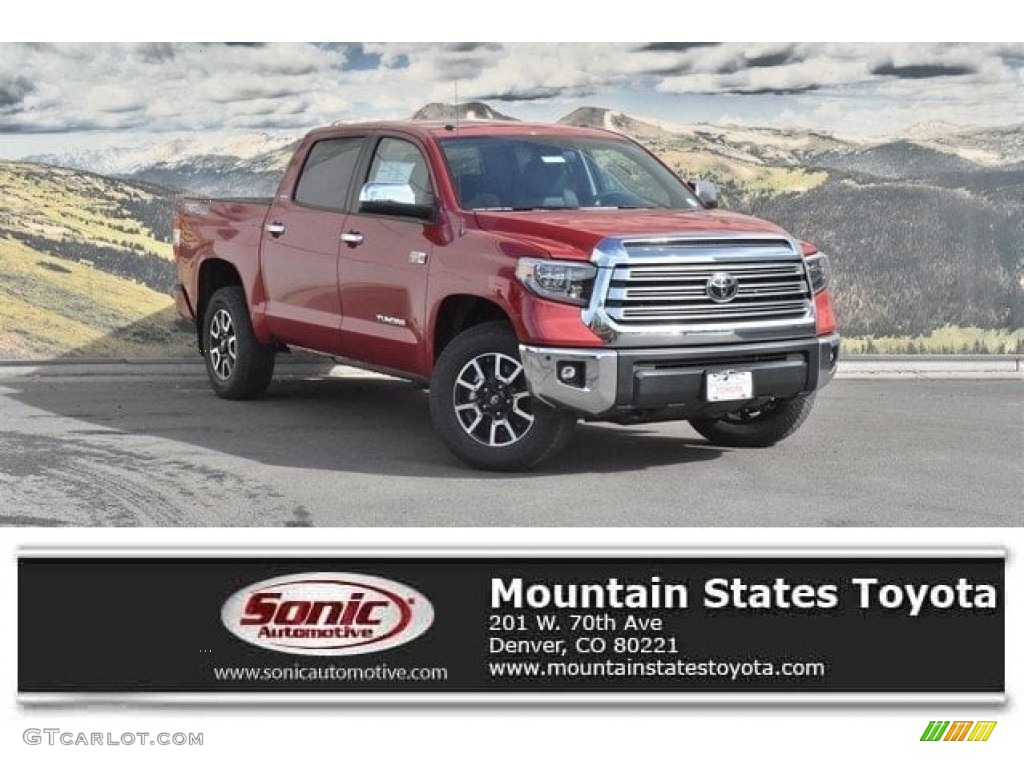 2018 Tundra Limited CrewMax 4x4 - Barcelona Red Metallic / Black photo #1