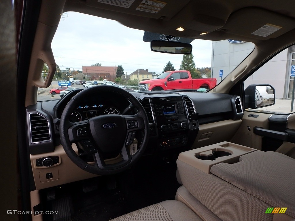 2015 F150 XLT SuperCrew 4x4 - Bronze Fire Metallic / Medium Light Camel photo #11