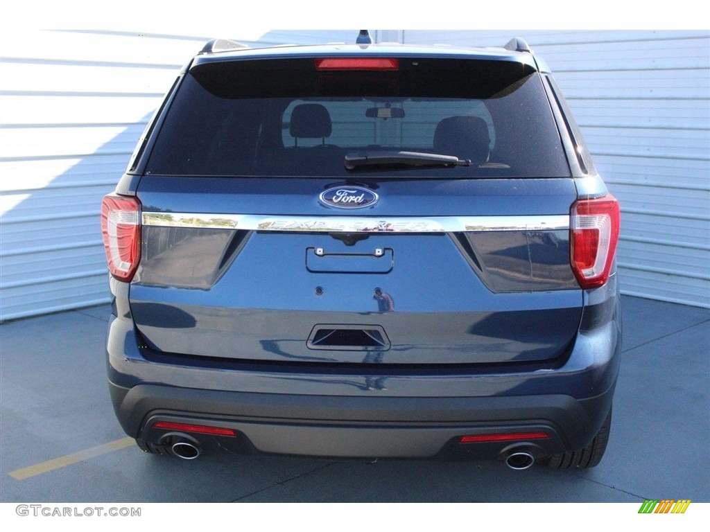 2017 Explorer FWD - Blue Jeans / Medium Light Camel photo #7