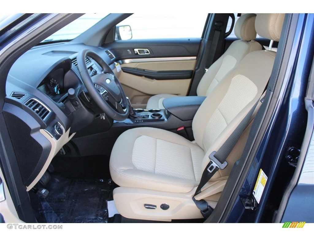 2017 Explorer FWD - Blue Jeans / Medium Light Camel photo #11
