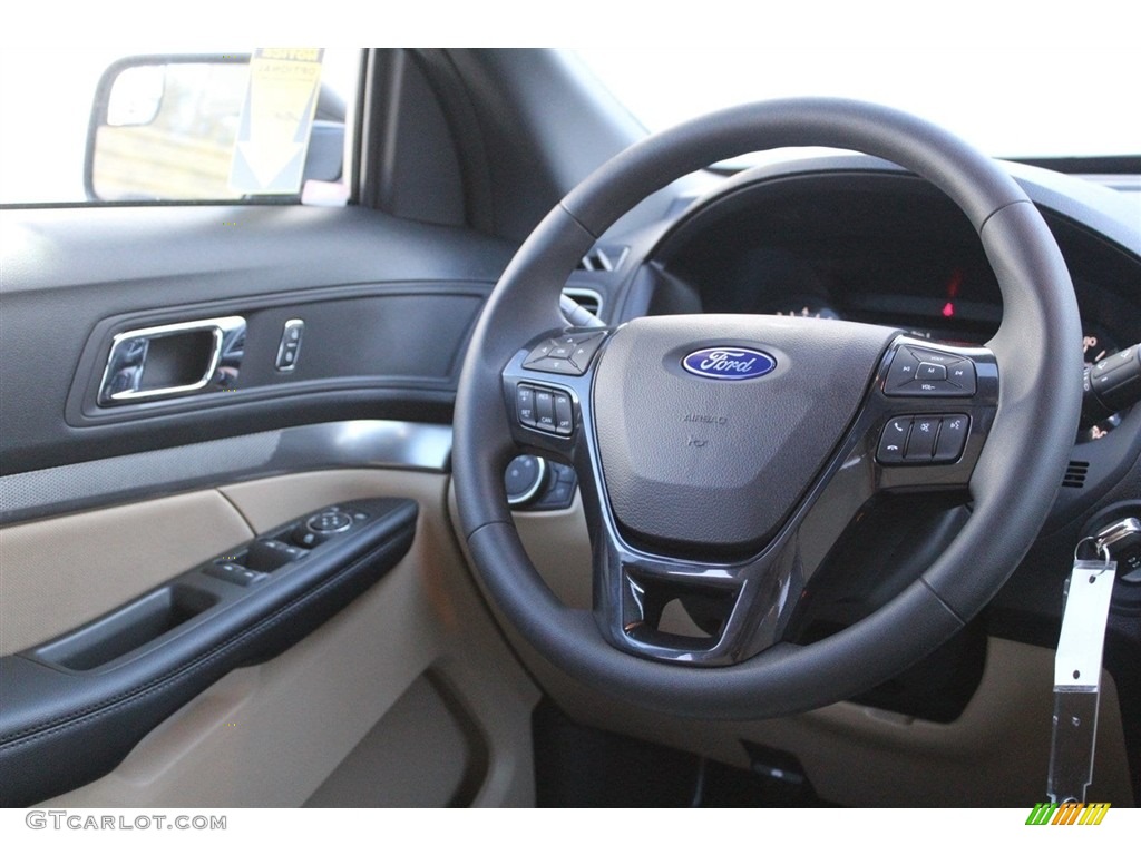 2017 Explorer FWD - Blue Jeans / Medium Light Camel photo #24