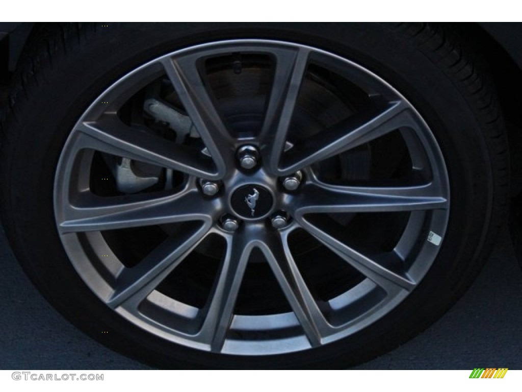 2016 Mustang GT Premium Coupe - Magnetic Metallic / California Special Ebony Black/Miko Suede photo #14