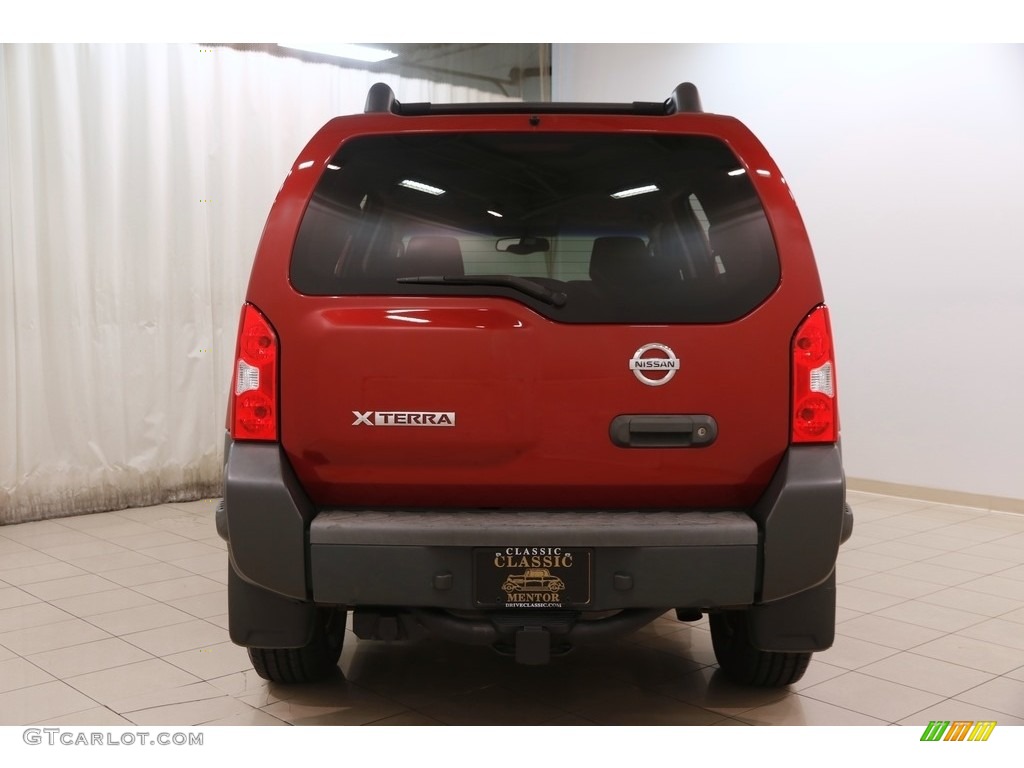 2007 Xterra X 4x4 - Red Brawn Metallic / Steel/Graphite photo #13