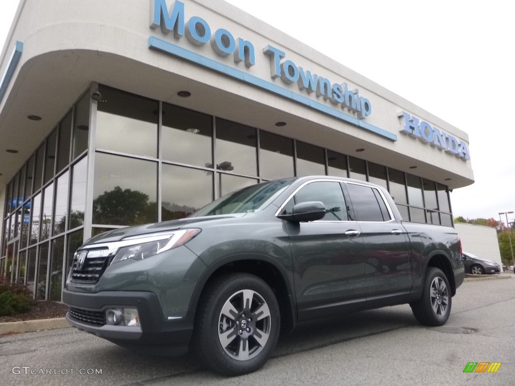 2018 Ridgeline RTL-E AWD - Forest Mist Metallic / Gray photo #1