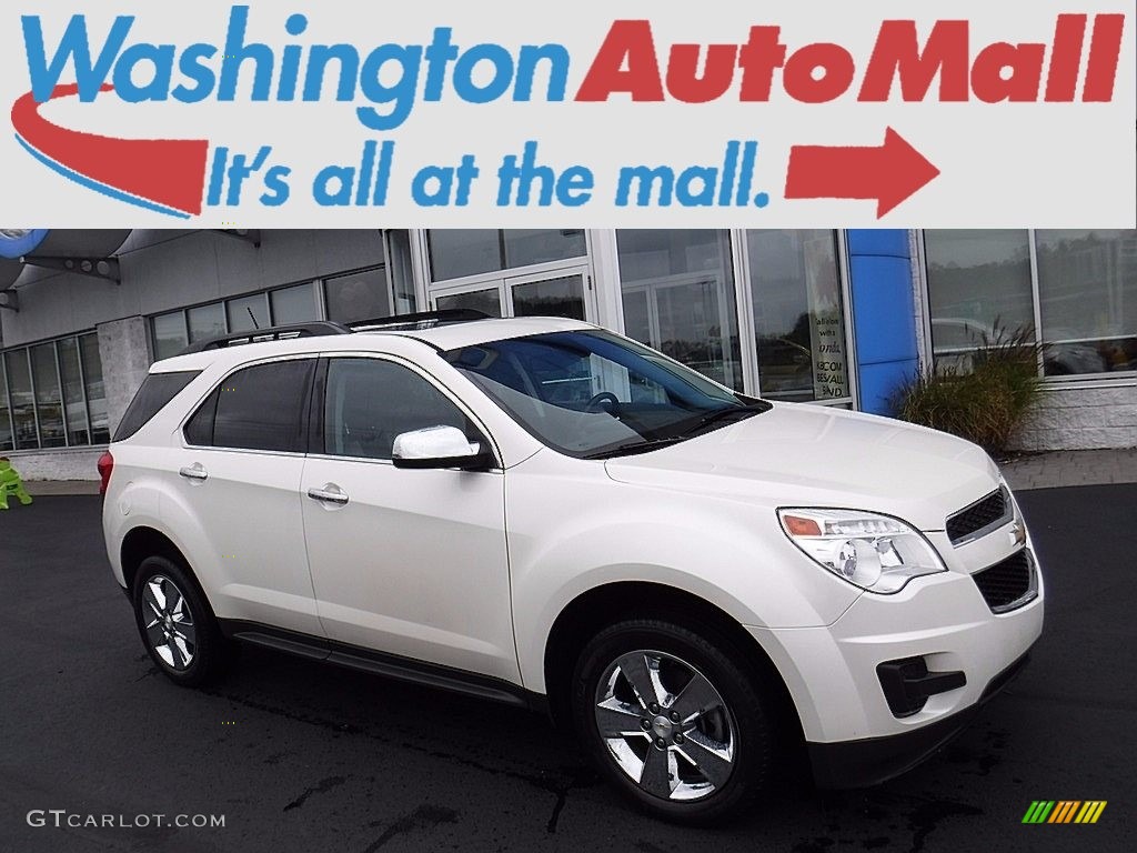 2014 Equinox LT AWD - White Diamond Tricoat / Light Titanium/Jet Black photo #1