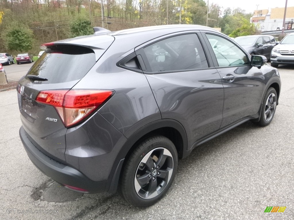 2018 HR-V EX-L AWD - Modern Steel Metallic / Black photo #4