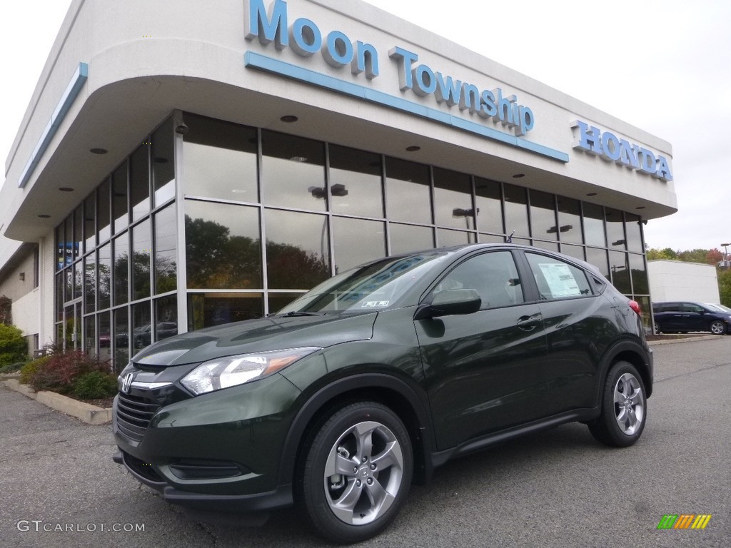 2018 HR-V LX AWD - Misty Green Pearl / Black photo #1