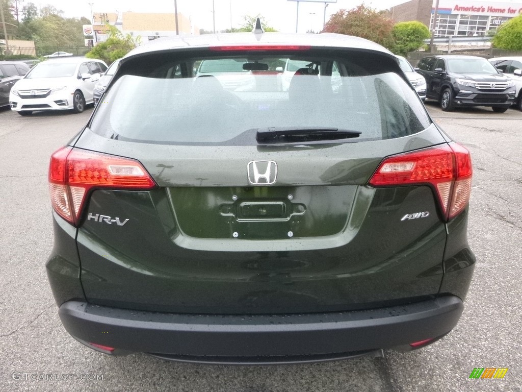 2018 HR-V LX AWD - Misty Green Pearl / Black photo #3